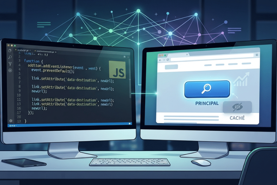 Comment cacher un lien avec JS pour en favoriser un autre