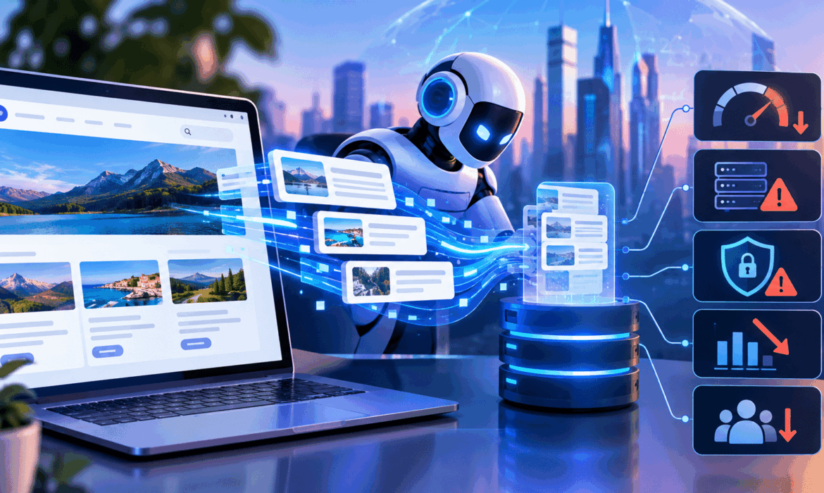 Impact du scraping IA sur un site web