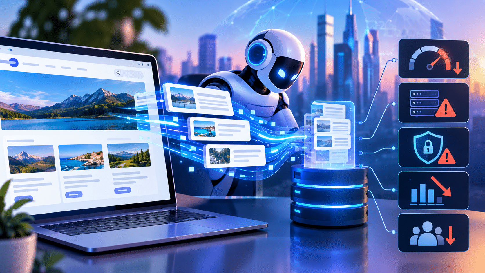Impact du scraping IA sur un site web