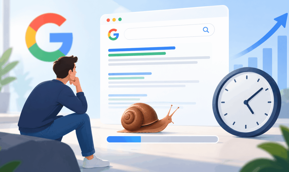Pourquoi le SEO d'un site prend du temps sur Google